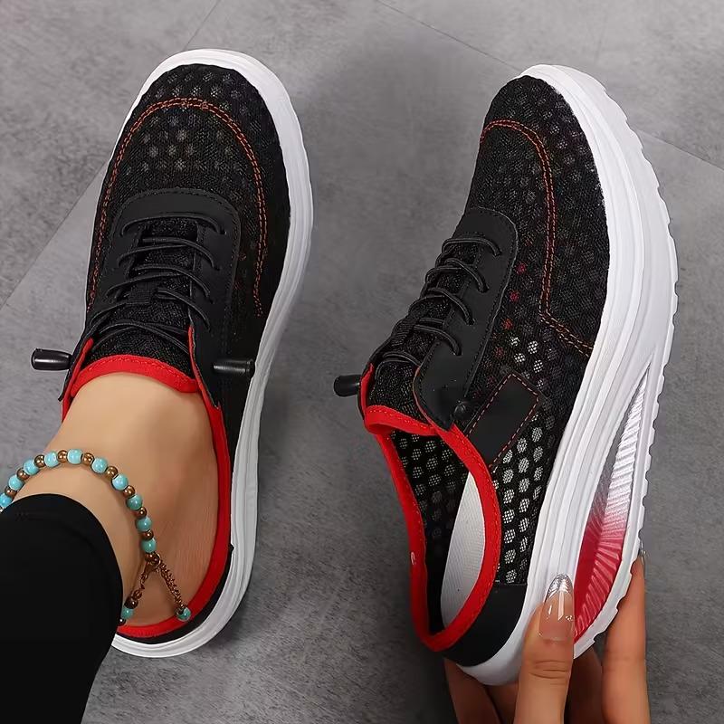 Women's Shoes, Casual Platform, Flat Shoes, Women's Wedge Shoes, Mesh To Increase Height, Spring and Summer Rocking Shoes