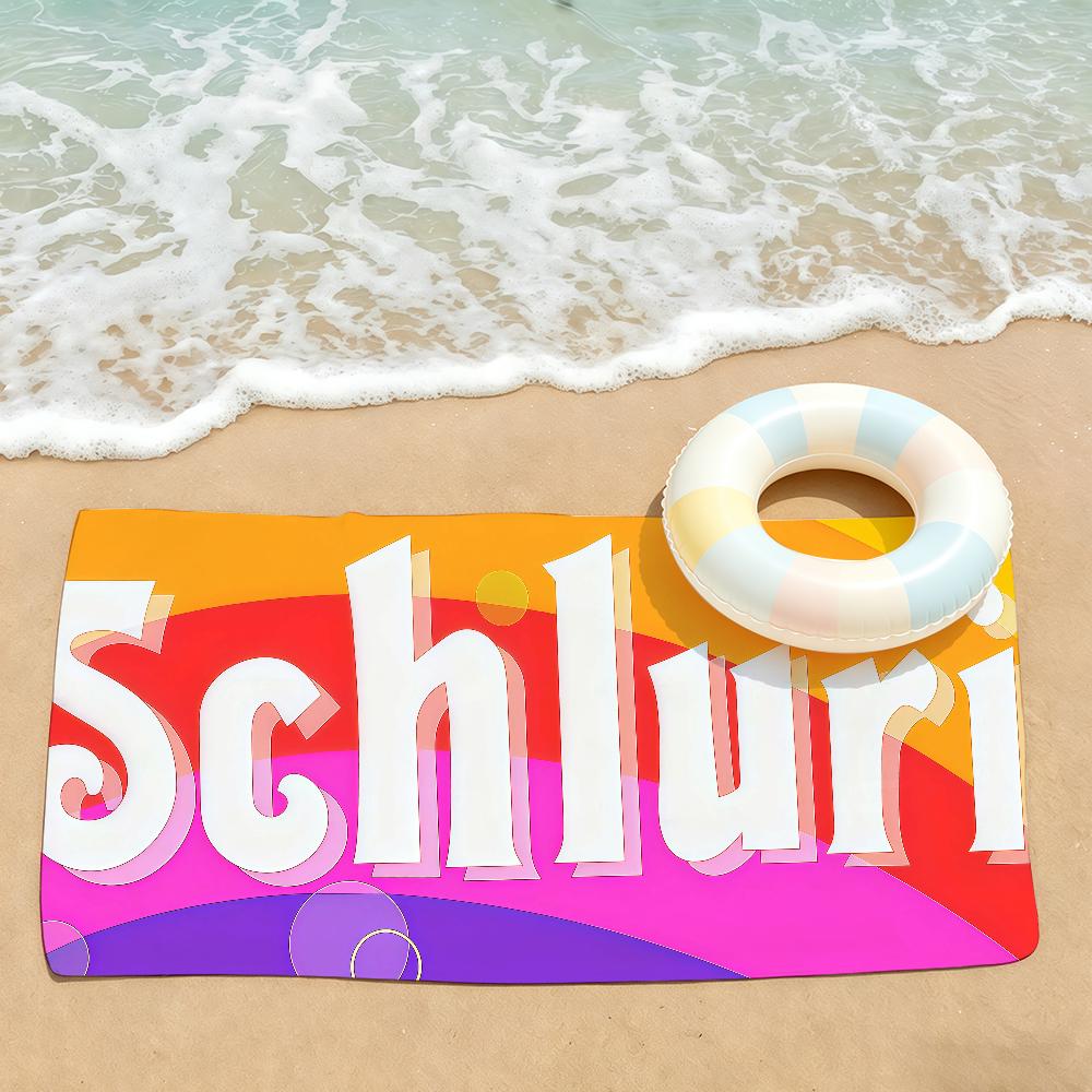 Print Paulaner S-Spezi Towel Drying Bath Towel Applicable To Light Swimming Camping Yoga Beach Out