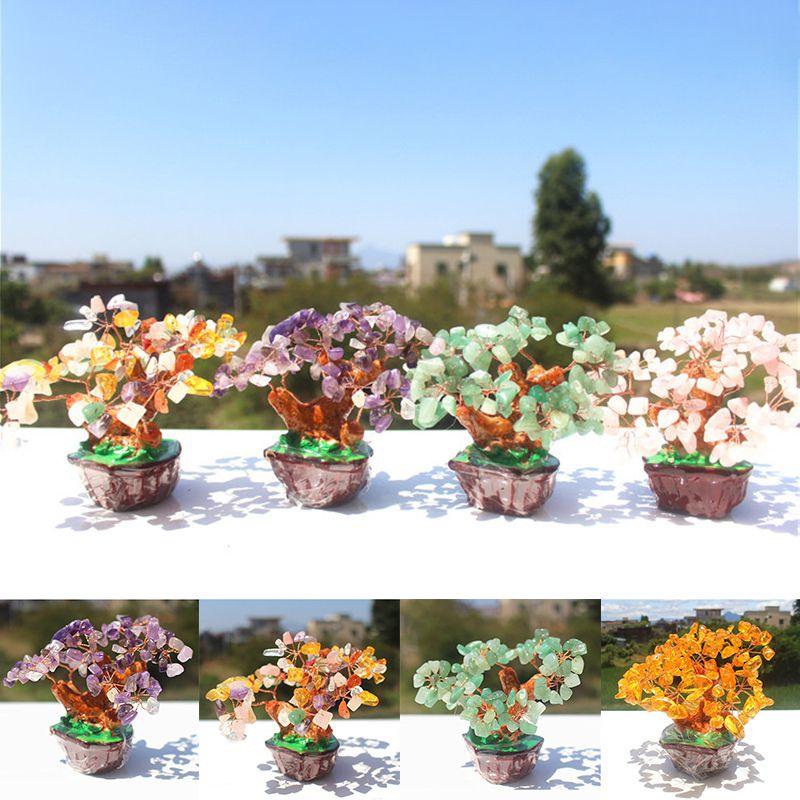 Exquisite Crystal Tree Fortune Money Wealth Spiritual Lucky Tree For Prosperity And Abundance