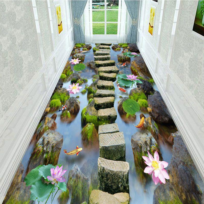 

Килимок із брукованою дорогою, килим із принтом трави, комфортний килимок для проходу, килимок для йоги, що миється, для вітальні, кухні, офісу, домашнього декору, коридору 80*200CM