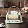 Decorative Tissue Storage Box High Aesthetic Napkin Holder Creative Desktop Tissue Holder  Kitchen