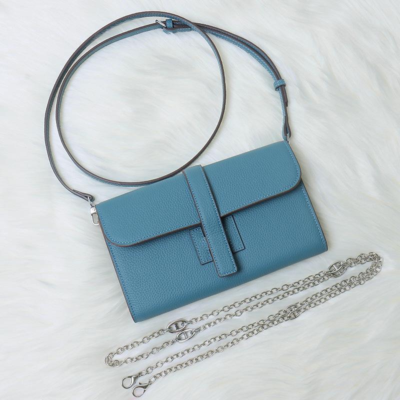 Pierwsza warstwa skóry bydlęcej długi damski portfel nowy świński nosek wielofunkcyjna torebka skórzany portfel