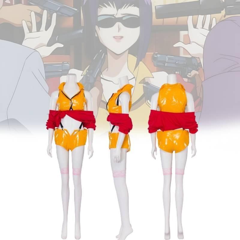 Costume de Faye Valentine Cowboy Bebop en polyester pour des expériences de cosplay détaillées