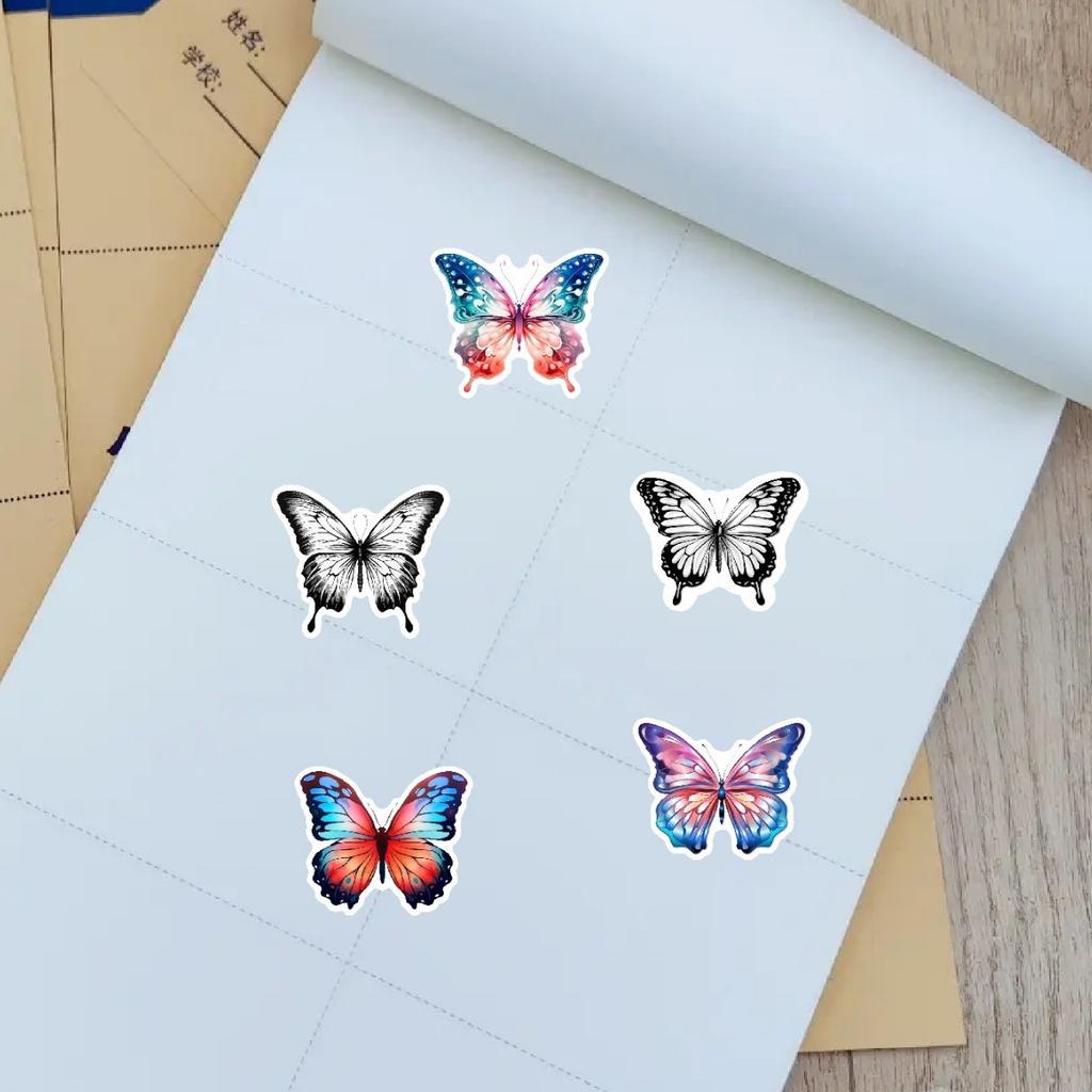 Stickers Butterflies 500 High Stickers Aesthetics Exquisite Colorful Patterns Decorative Envelopes Gift Packaging Sealing Stickers