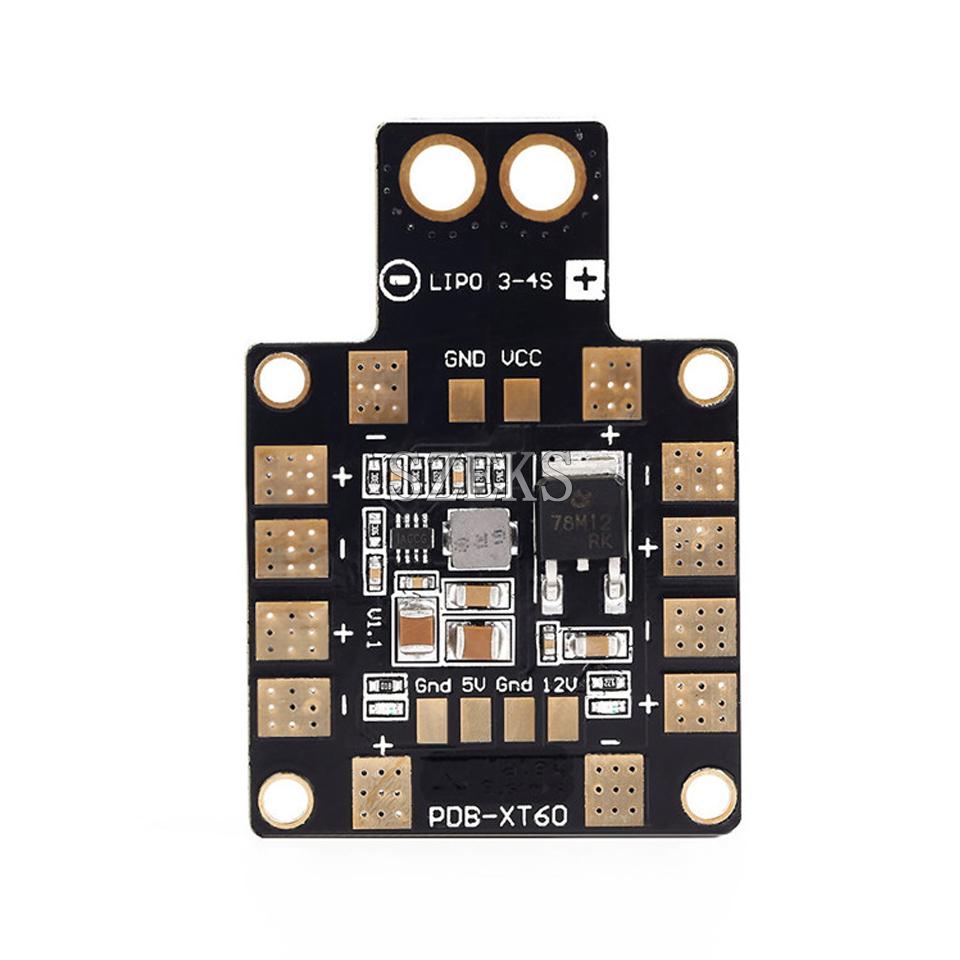 MATEK Mini Power Hub PDB XT60 Deska pro distribuci napájení PDB-XT60 s BEC 5V/12V pro FPV Dron Kvadrokoptéru QAV210 QAV-R QAV-X