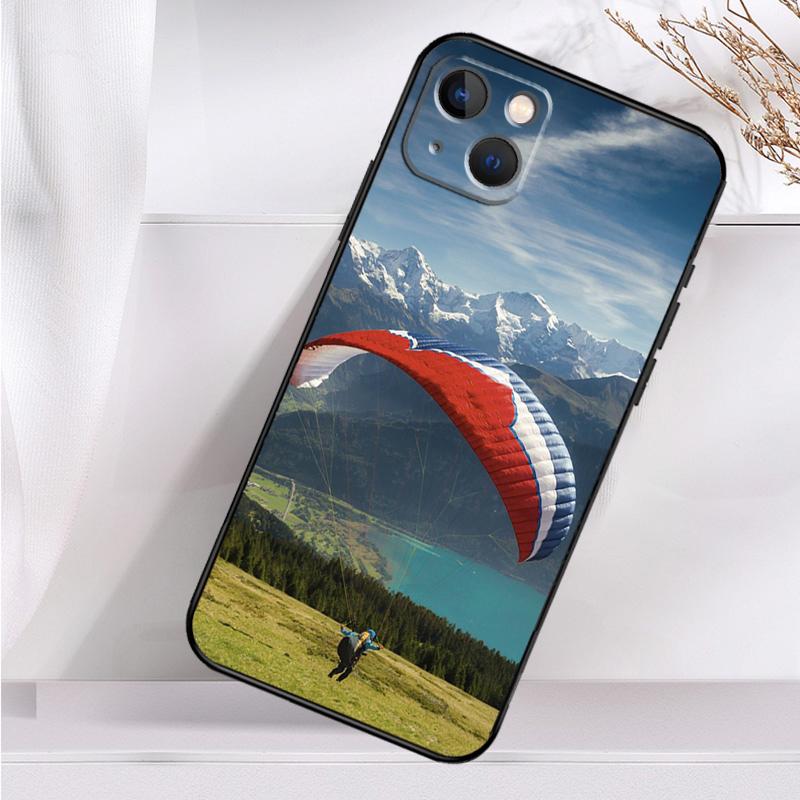 Paragliding Sport Phone Case For iPhone 14 13 12 11 16 15 Pro Max Plus Mini 7 8 X XR XS Max Soft Cover
