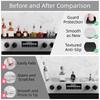 Non Slip Grip Silicone Stove Mats Heat Protection Spice Rack Magnetic Shelf  Over The Stove