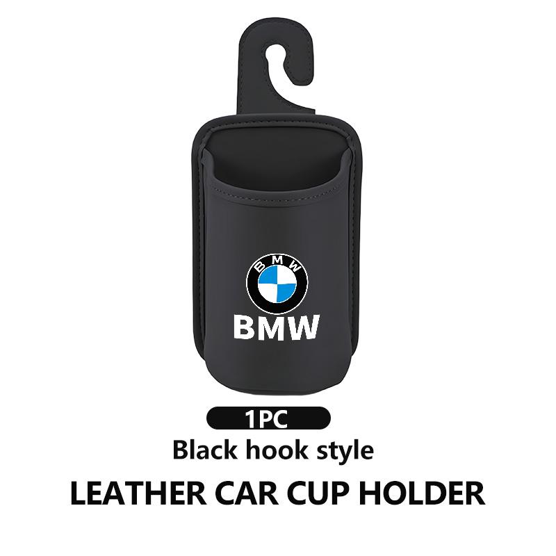 Leather Car Back Seat Water Cup Holder Hang Drink Storage Box For BMW Performance X1 M3 M6 F01 F02 E34 E36 E60 F10 F20 X6 Gjvm37