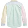 Polo Ralph Lauren Casual Shirt Color Block Design Striped Long Sleeve Single-Breasted Collar Kids tops 323B13800-001