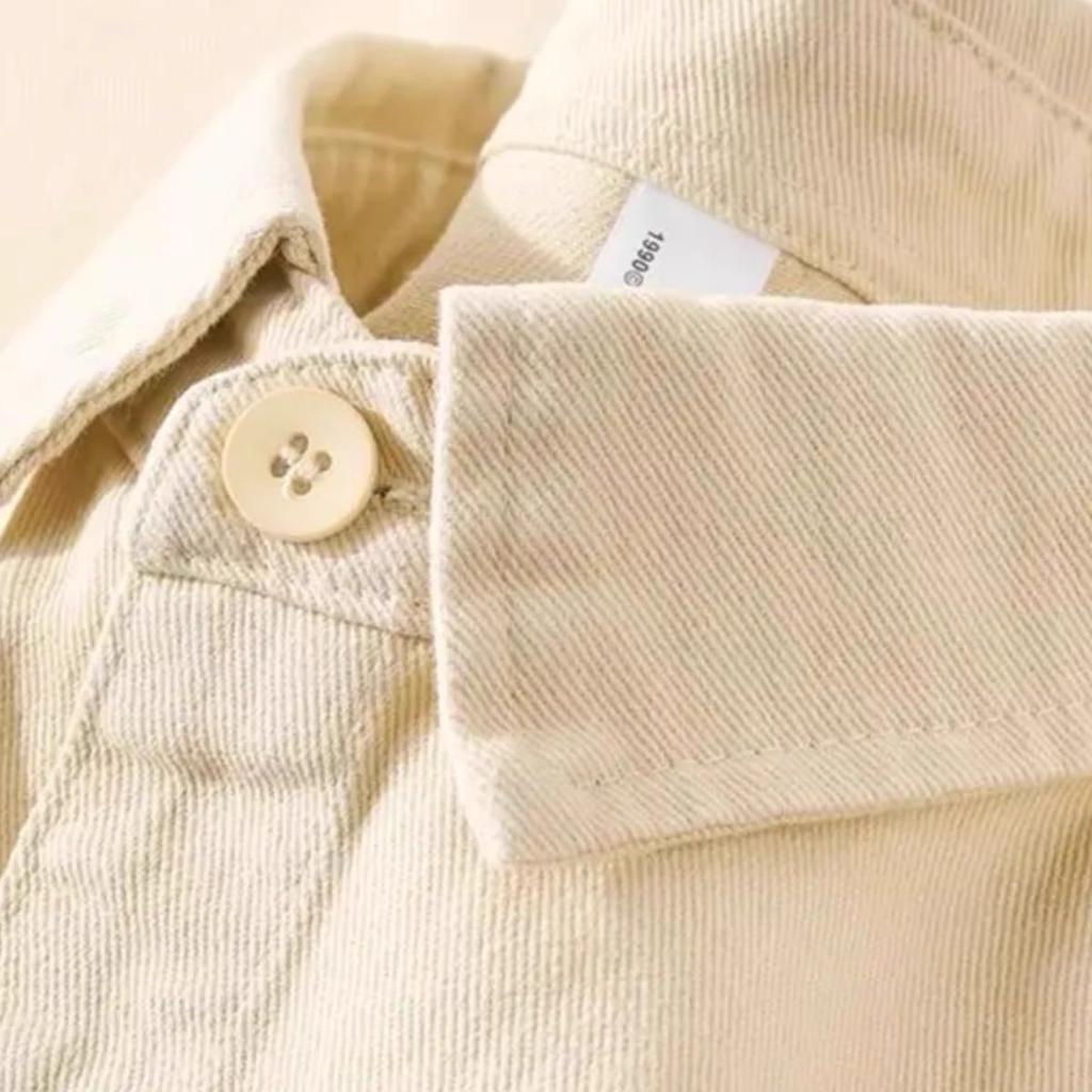 Women's Long Sleeve Shirt POLO Neck Commuter Blouse Solid Color Cotton Loose Fit Sun Protection Open Cardigan