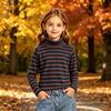 Boys Girls Kids Long Sleeve Hooded Sweatshirt with Pocket Color Casual Pullover