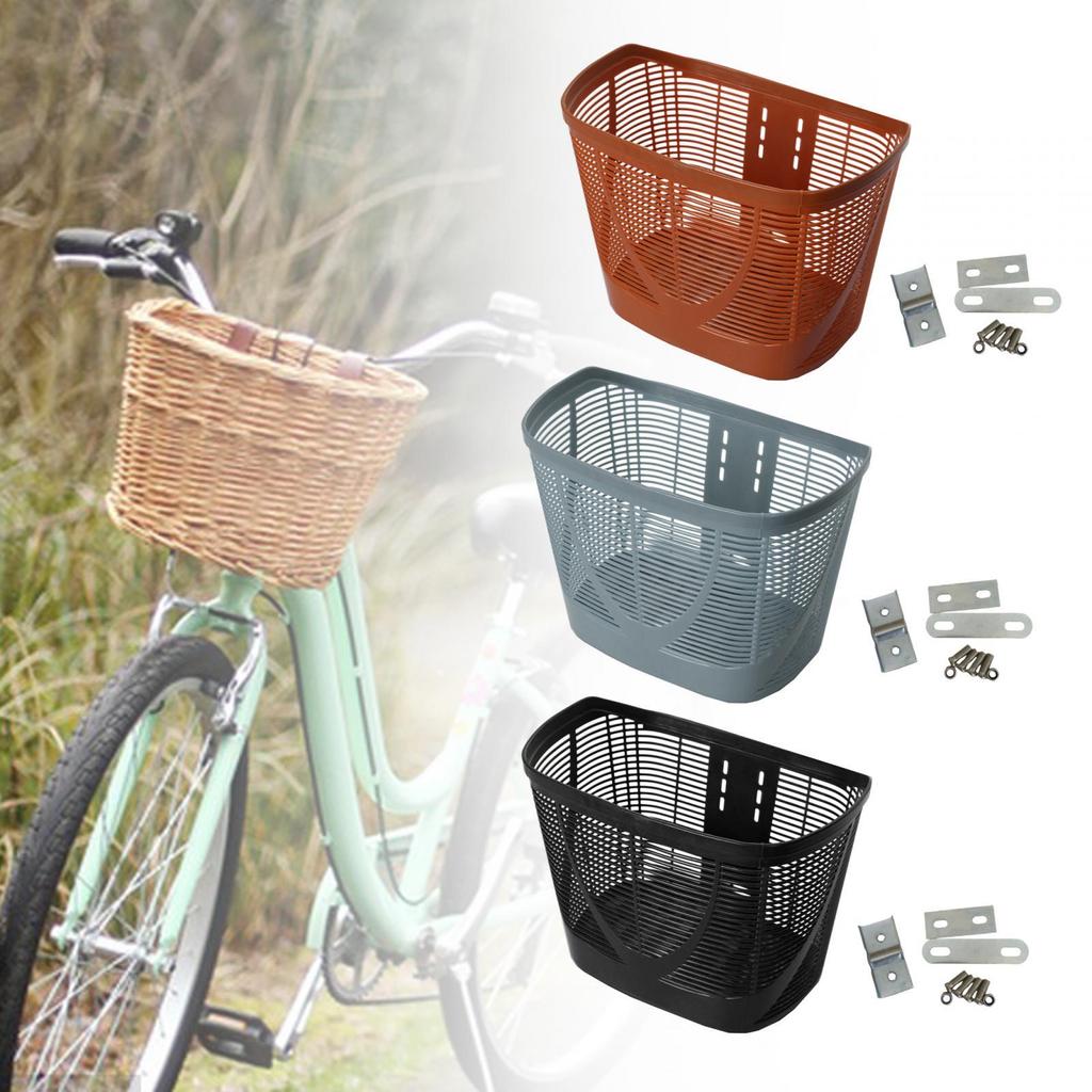 Bike Front Basket Men Women Bicycle Storage Basket Easy To Install for Camping
