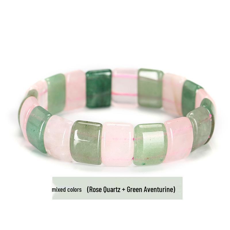 

Женский браслет из аметиста и розового кварца Jingde - Простой дизайн в один ряд Approximately 10-14mm