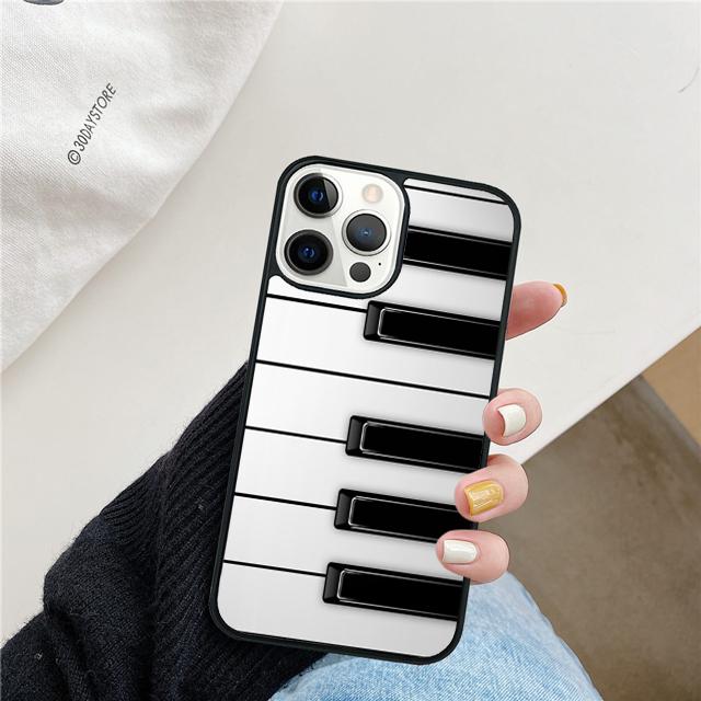 Piano Key Piano keys Phone Case Cover For iPhone 17 Air 15 16 14 13 12 Pro Max 11 Pro Max Plus Coque Shell