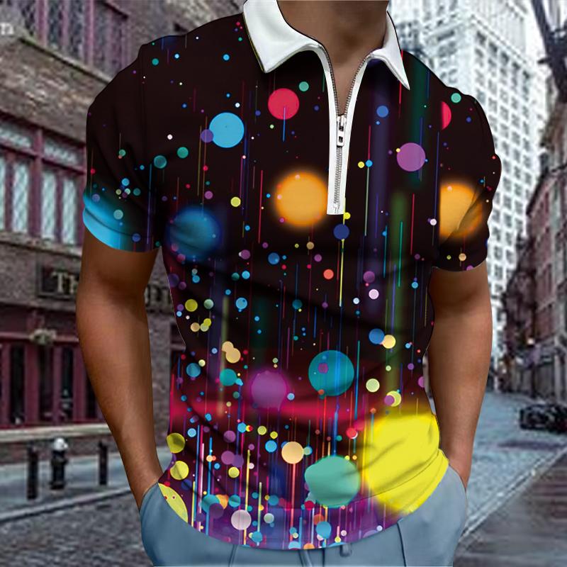 Повседневная футболка с лацканами — фото 4