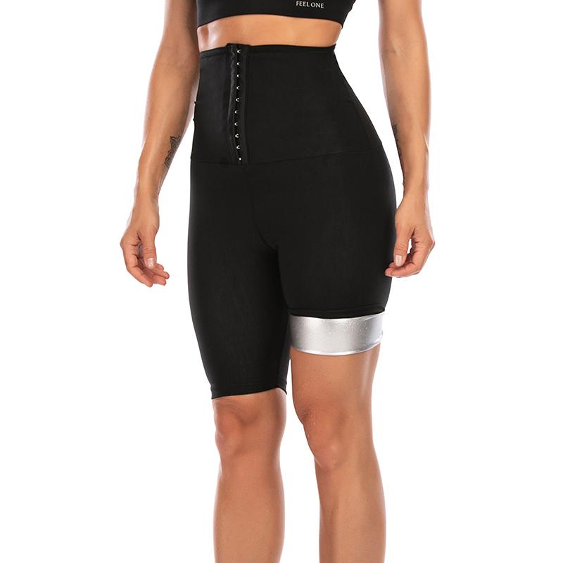 PU Thermo Sweat Sauna Shorts Dámské Trenažér do pasu Hubnutí Fitness Shapers Páté kalhoty