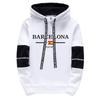 Barcelona Hoodies High Quality Male All Season Daily Casual Sports Hooded Sweatshirts Pullover Men's Clothes