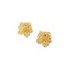 High-End European & American Gold Geometric Floral Stud Earrings for Women - Trendy Luxury Ear Jewelry