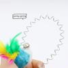 Interactive Swinging Cat Toy With Suction Cup Spring Feather Mouse Bell For Kittens Adult Cats Fun Pet Play Toy Reduce Boredom