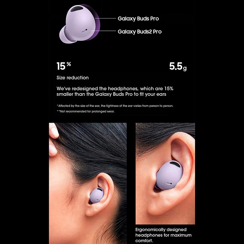 Galaxy Buds2 Pro R510 Tws Earbuds Bluetooth Earphones Buds 2 Pro Wireless Headphones With Hifi Stereo Mic Enc Gaming Sports