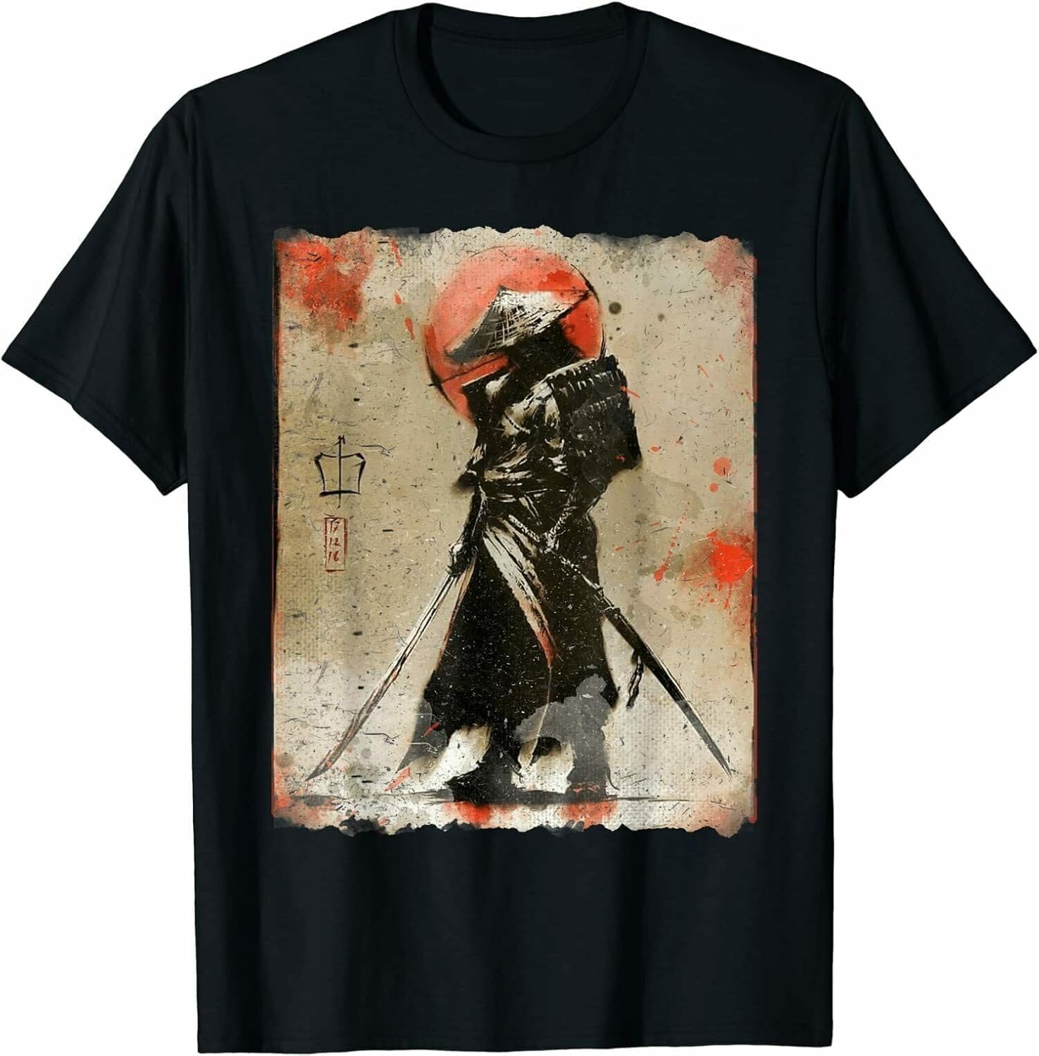 Limited Samurai Japanese Retro Best Design Great Gift Tee Men T Shirt XS чёрный