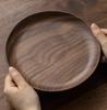 Food container Acacia wooden bowl wooden tableware household and fruit plate salad bowl whole wooden soup bowl Wooden plate