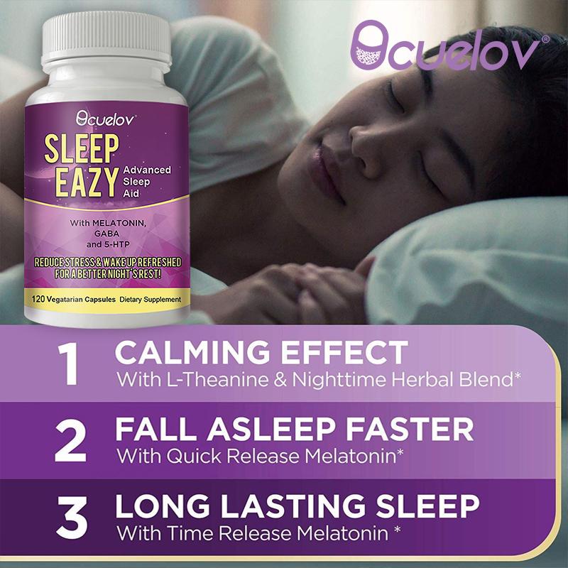 Sleep Aid Formula — Helps You Fall Asleep Faster and Extend Sleep Duration. 120 Capsules.