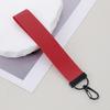 Personalized Solid Color Woven Ribbon Keychain with Tassel - Perfect for School Bags and Backpacks.