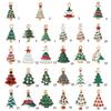 Christmas Enamel Charms for Jewelry Making, Mini Christmas Tree Pendants Charm for DIY Necklace Bracelet Earrings Making