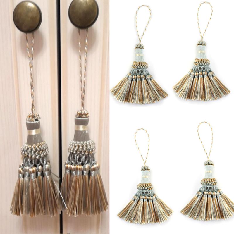 Tassels Hanging Decoration Crafts Silk Fringe Tassel Keychains Brush Diy Decor For Bags Doors Curtain Bookmarks Keys