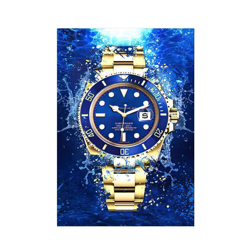 Fashion Watch Canvas Paintings Poster and Printing Modern Graffiti Art Wall Pictures for Living Room Home Decoration Cuadros