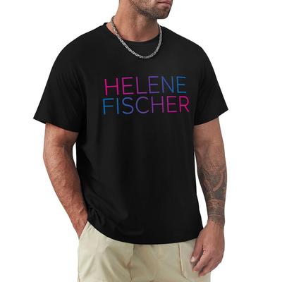 HELENE FISCHER T-Shirt süße Oberteile Basic T-Shirt T-Shirts für Herren Baumwolle