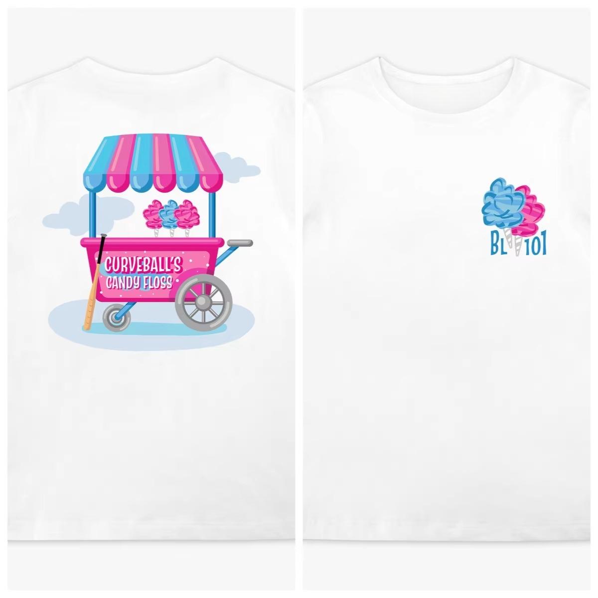 2025 Homerun Sugar Youth Tshirt Baseball Life Unisexs WoUnisexs Childrens Parent Child Wear Pure Cotton Tshirt S