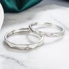 Pearl Cute starry sky 5A class wedding ring with plenty of size can be adjusted birthday pair cz diamond anniversary Venetian slide all items gift