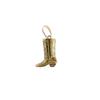 European & American Stainless Steel Boot Pendant - DIY Accessory with 18K Gold Color Retention