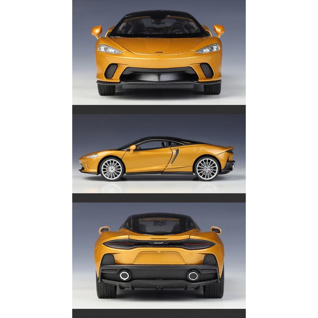 WELLY 1/24 McLaren GT Alloy Sports Car Model Diecasts Metal Racing Super Vehicles Car Model High Simulation Collection Kids Gift