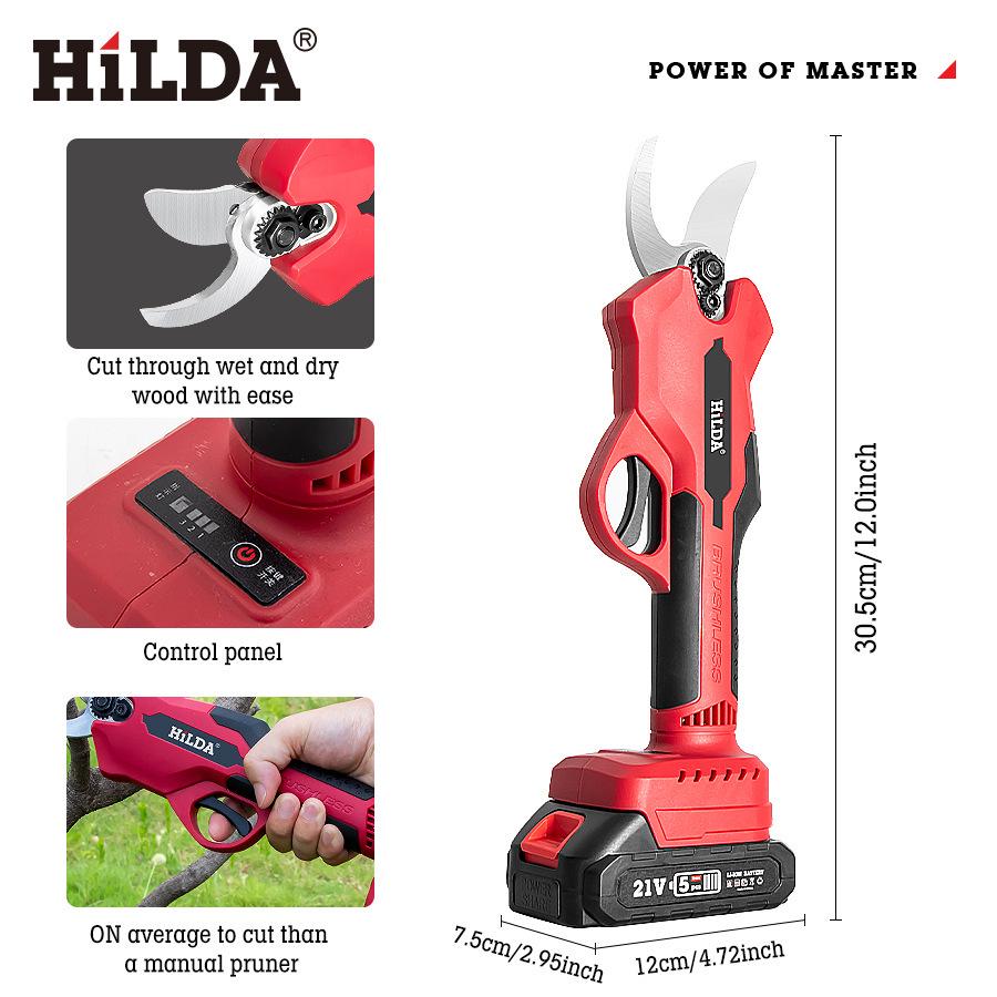 Multi-functional Wireless Electric Pruning Shears for Thick Branches and Fruit Trees