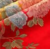 Luxury Peony Floral Embroidery Home Chair Decorative Pillow Cover Lumbar Support For Sofa Velvet Cushion Cover 45x45cm