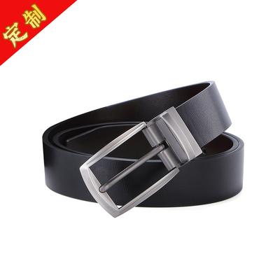 E-Commerce Men'S Casual Cowhide Two-Color Belt Rotatable Pin Buckle Belt