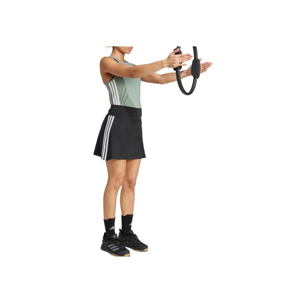 adidas Essentials Striped Casual Skirt Women Skirts Black JP1157