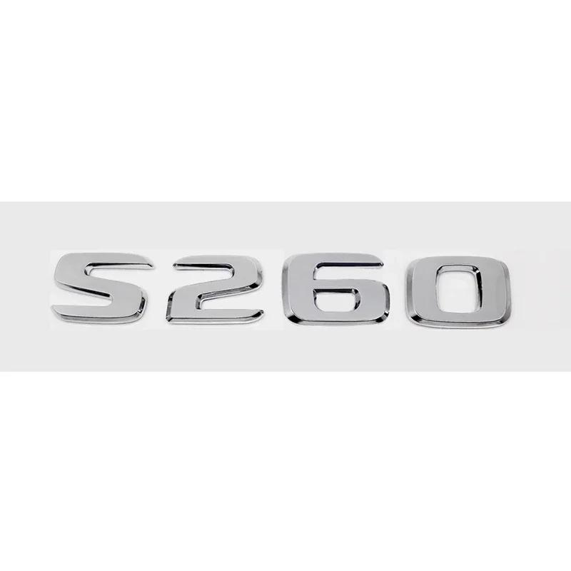ABS Car Stickers Tail Box Letters Emblem for Mercedes Benz S55 S63 S200 S220 S250 S260 S300 S320 S350 Rear Trunk Badge Decals DY6