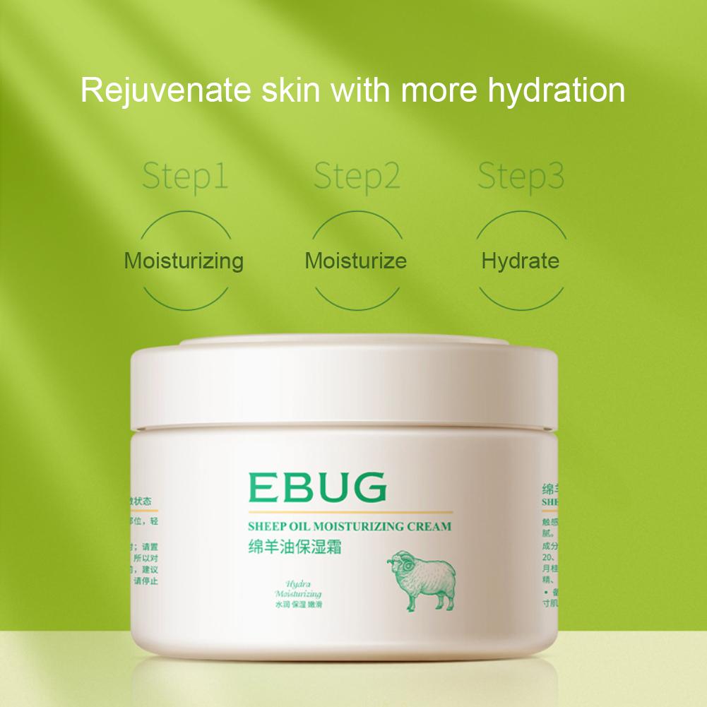 50 g Lanolin saueolje Ansiktskrem Whitening Anti-aldring Anti-rynke Fuktighetsgivende Nærende Lift Oppstrammende vinterhudpleie