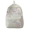 Schoolbagins Schoolbag Female Japanese Small Fresh Embroidery Graffiti Simple Primary School Backpack 1st Grade Casual Backpack Tide