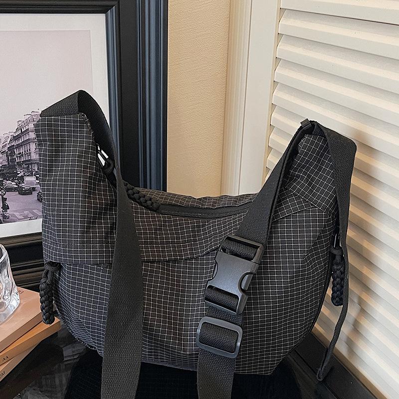 Sac bandoulière de trajet, Sac à bandoulière unique, Cartable d'étudiant, Sac décontracté, Sac en forme de ravioli