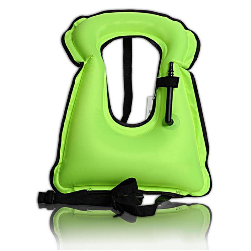 Inflatable Snorkel Life Vest With Customizable Pattern For Water Sports Enthusiasts