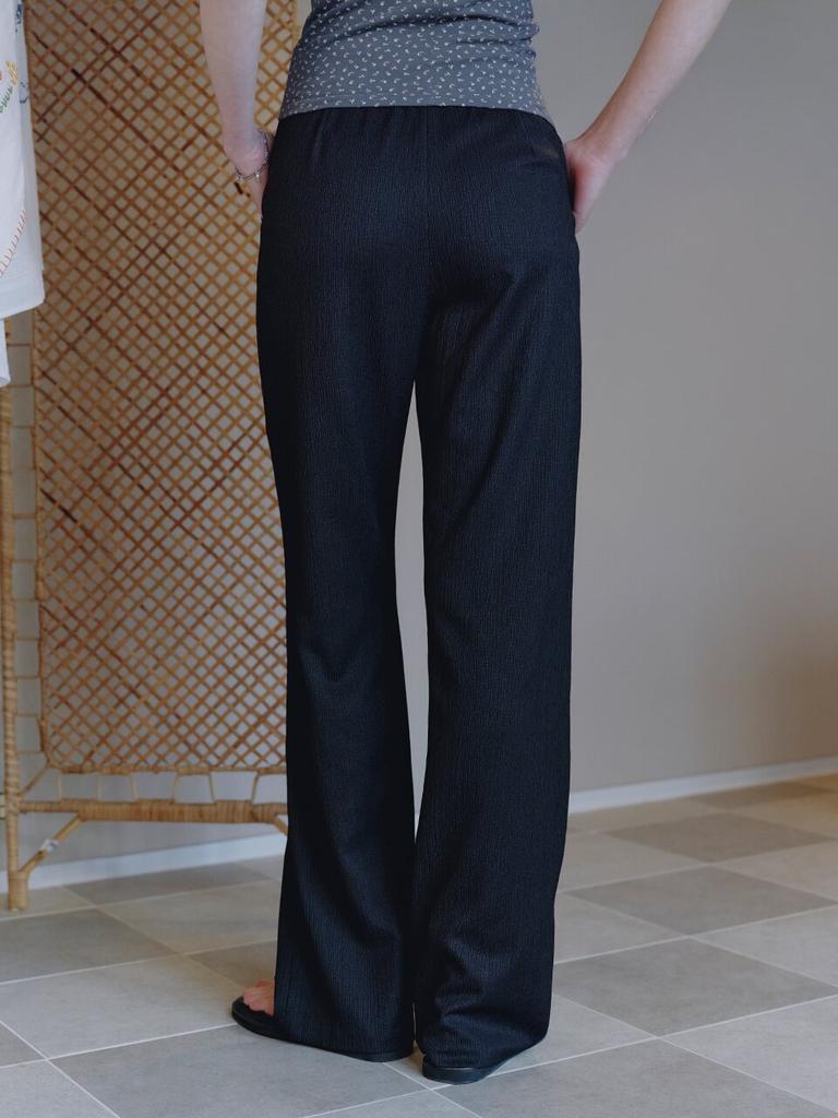 Mwimwieleu Crinkled Banding Bootscut Pants Mu2635Pt311M