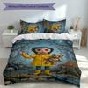 3pcs Coraline Duvet Cover Set, Includes 1 Duvet Cover and 2 Pillowcases,Skin-Friendly&Comfortable Fabric,Suitable Bedding Sets