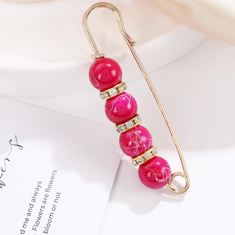 Pearl Waist Cinching Pin Set – Safety Pin Brooch for Women's Clothing