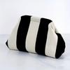 Striped Knitted Bag for Women, Wedding Banquet Handbag, Artistic Retro Woven Tote Bag, Simple and Fashionable Handbag