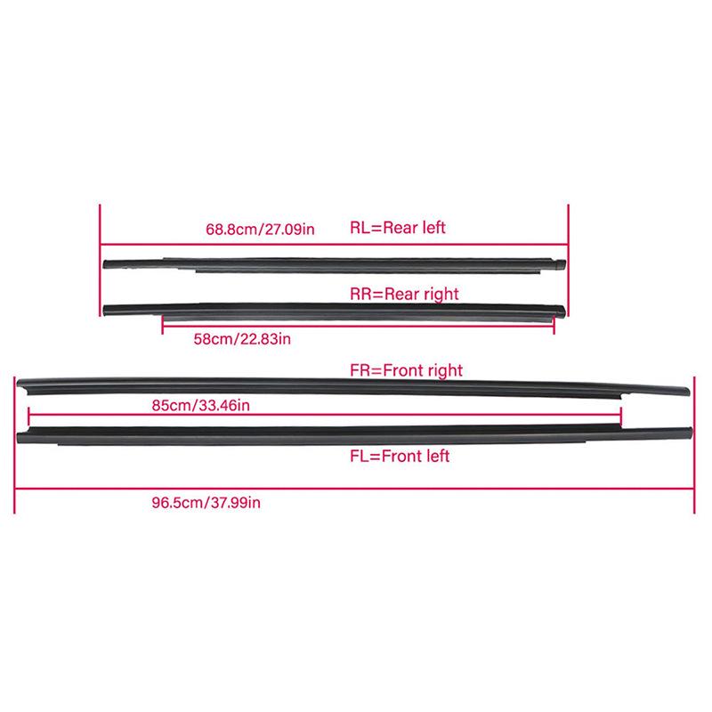 Toyota Yaris/Belta/Second Gen Vios Car Window Trim & Water Deflector Strip